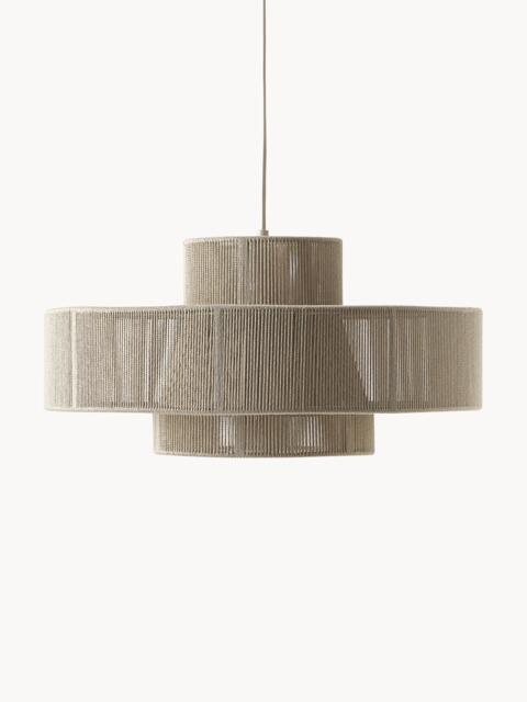 Large Linen Thread Pendant Light Lace - image 1
