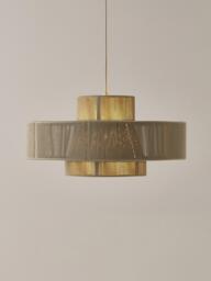 Large Linen Thread Pendant Light Lace - thumbnail 2