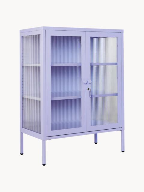 Metal Display Cabinet The Mixer with Ribbed Glass - image 1