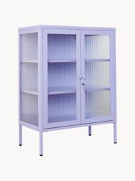 Metal Display Cabinet The Mixer with Ribbed Glass