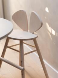 Kids Oak Wood High Chair Mouse Junior - thumbnail 2