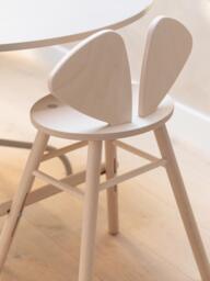 Kids Oak Wood High Chair Mouse Junior - thumbnail 3