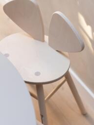 Kids Oak Wood High Chair Mouse Junior - thumbnail 4