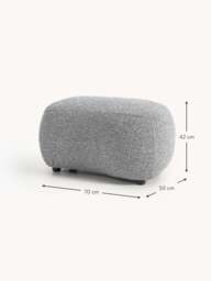 Bouclé Ottoman Alba - thumbnail 7