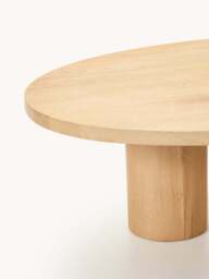 XL Oak Wood Coffee Table Didi in Organic Shape - thumbnail 5