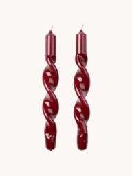 Handcrafted Dinner Candles Twist, Set of 2 - thumbnail 2