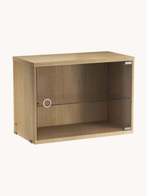 Display Cabinet String System with Swing Glass Door, W 58 x D 30 cm - image 1