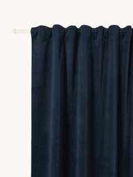 Velvet Dim-Out Multi-Band Curtain Rush, W 270 cm
