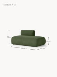 Bouclé Chaise Module Sofia - thumbnail 9