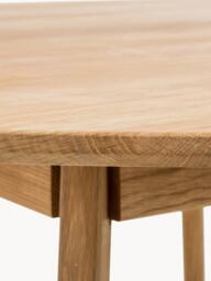 Round Oak Wood Dining Table Yumi, Ø 115 cm - thumbnail 4