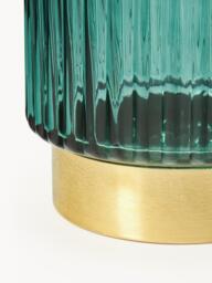 Glass Vase Lene with Metal Base, H 20 cm - thumbnail 2