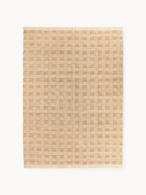 Hand-Woven Jute Rug Almir with Fringes