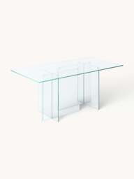 Glass Dining Table Anouk, 180 x 90 cm - thumbnail 1