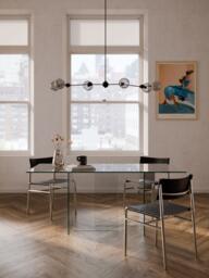 Glass Dining Table Anouk, 180 x 90 cm - thumbnail 2