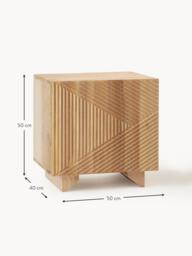 Ash Wood Bedside Table Louis - thumbnail 7