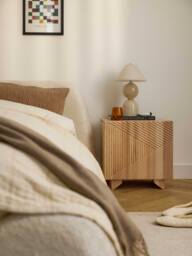 Ash Wood Bedside Table Louis - thumbnail 8