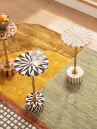 Handmade Round Side Table Domero - thumbnail 6