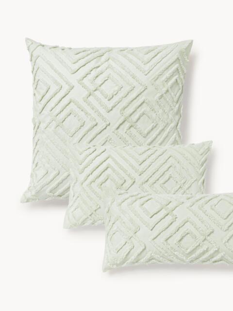 Cotton Percale Pillowcase Phil with Tufted Design - image 1