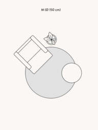 Round Hand-Tufted Wool Rug Mason - thumbnail 8