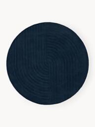 Round Hand-Tufted Wool Rug Mason