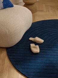 Round Hand-Tufted Wool Rug Mason - thumbnail 3