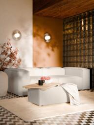 Linen Blend Ottoman Lennon with Storage - thumbnail 4