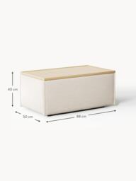 Linen Blend Ottoman Lennon with Storage - thumbnail 7