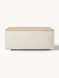 Linen Blend Ottoman Lennon with Storage - thumbnail 5