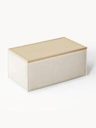 Linen Blend Ottoman Lennon with Storage - thumbnail 3