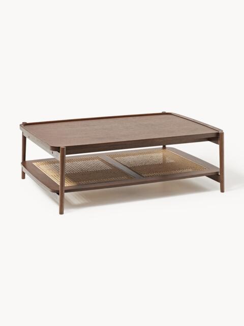Wooden Coffee Table Libby, with Viennese Wickerwork - image 1