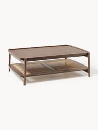 Wooden Coffee Table Libby, with Viennese Wickerwork - thumbnail 1