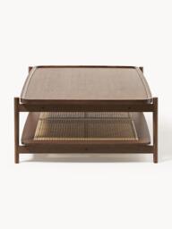 Wooden Coffee Table Libby, with Viennese Wickerwork - thumbnail 3