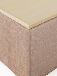 Linen Blend Ottoman Lennon with Storage - thumbnail 5