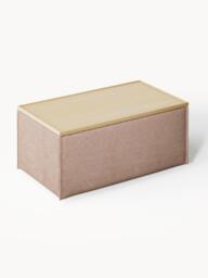 Linen Blend Ottoman Lennon with Storage - thumbnail 3
