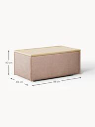 Linen Blend Ottoman Lennon with Storage - thumbnail 6