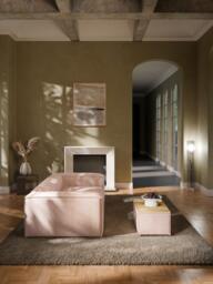 Linen Blend Ottoman Lennon with Storage - thumbnail 2