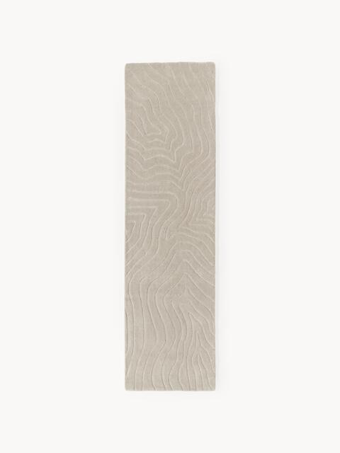 High-Low Wool Runner Aaron, Hand-Tufted - image 1