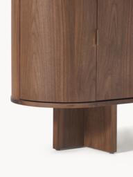 Wooden Sideboard Zumi with Rounded Corners and Marble Top - thumbnail 7