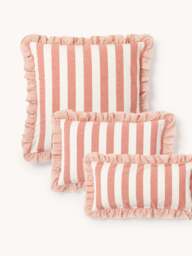 Ruffled Linen-Cotton Pillowcase Posie