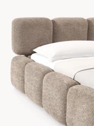 Upholstered Teddy Bouclé Bed Tayla - thumbnail 6