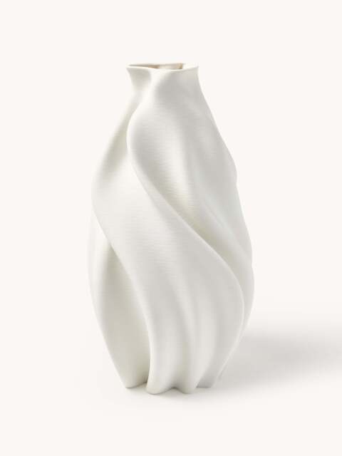 3D Printed Porcelain Vase Lyria, H 40 cm - image 1