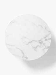 Round XL Coffee Table Antigua with Marble Effect Glass Top - thumbnail 4