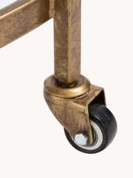 Glass Serving Trolley Push Antic - thumbnail 8