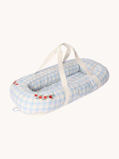 Portable Cotton Baby Nest Sky Blue - image 1