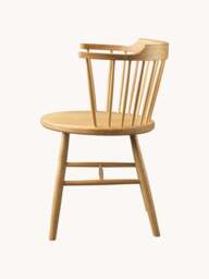 Handmade Oak Wood Dining Chair J18 with Armrests - thumbnail 4