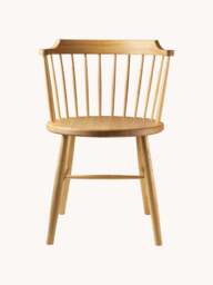 Handmade Oak Wood Dining Chair J18 with Armrests - thumbnail 2