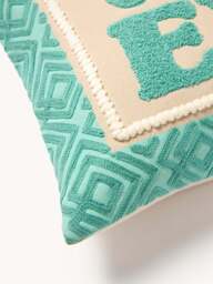 Cushion Cover Whatever with Embroidered Lettering - thumbnail 3