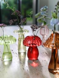 Glass Vases Mushroom, Set of 5 - thumbnail 3