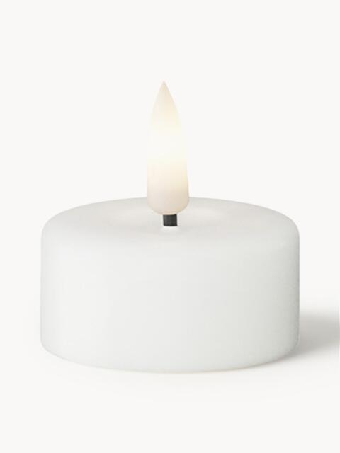 Handmade LED Tealights Real Flame, Set of 4