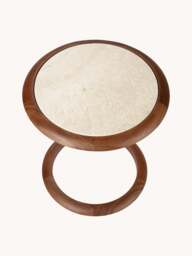 Travertine Side Table Doppio - thumbnail 4
